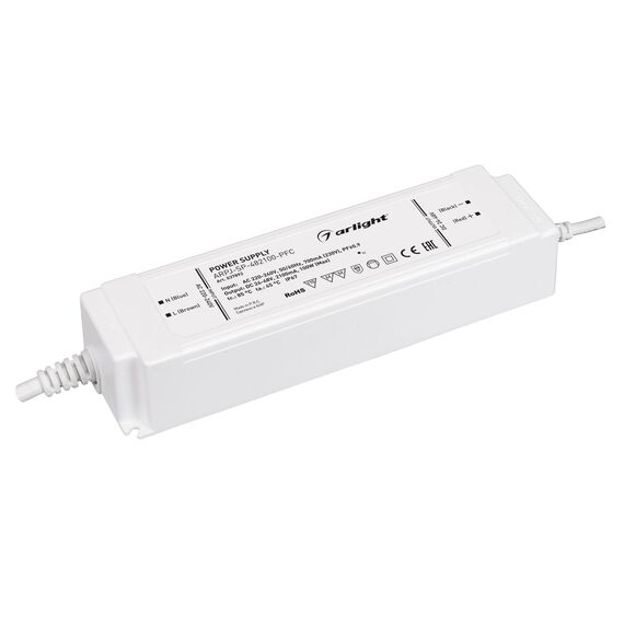 Arlight 037892 Блок питания ARPJ-SP-482100-PFC (100W, 24-48V, 2,1A) (Arlight, IP67 Пластик, 5 лет) 037892