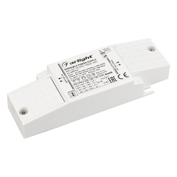 Arlight 028779(1) Блок питания ARJ-SP-10-PFC-TRIAC-INS (10W, 26-38V, 0,18-0,27A) (Arlight, IP20 Пластик, 5 лет) 028779(1)