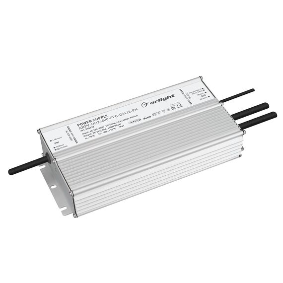 Arlight 048622 Блок питания ARPV-UH24600-PFC-DALI2-PH (24V, 25A, 600W) (Arlight, IP67 Металл, 7 лет) 048622