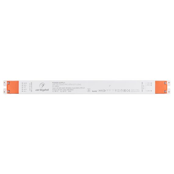 Arlight 048242 Блок питания ARV-SP-24060-PFC-DT8-CCT-LONG (24V, 2,5A, 60W) (Arlight, IP20 Пластик, 5 лет) 048242, изображение 4