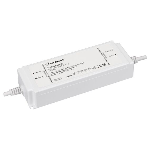 Arlight 039720 Блок питания ARPJ-SP-214700-PFC (150W, 114-214V, 0,7A) (Arlight, IP67 Пластик, 5 лет) 039720