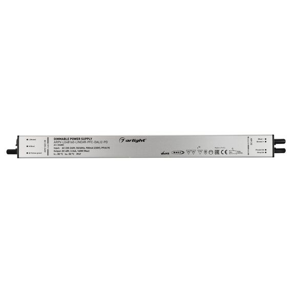 Arlight 034883 Блок питания ARPV-LG48160-LINEAR-PFC-DALI2-PD (48V, 3,34A, 160W) (Arlight, IP67 Металл, 5 лет) 034883, изображение 3