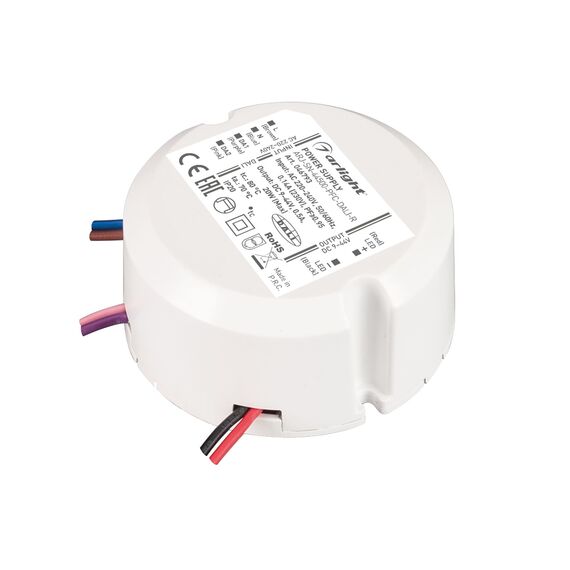 Arlight 046793 Блок питания ARJ-SN-44500-PFC-DALI-R (20W, 9-40V, 0,5A) (Arlight, IP20 Пластик, 3 года) 046793