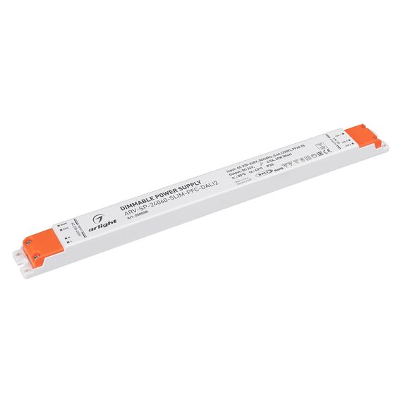 Arlight 050558 Блок питания ARV-SP-24060-SLIM-PFC-DALI2 (24V, 2,5A, 60W) (Arlight, IP20 Пластик, 5 лет) 050558