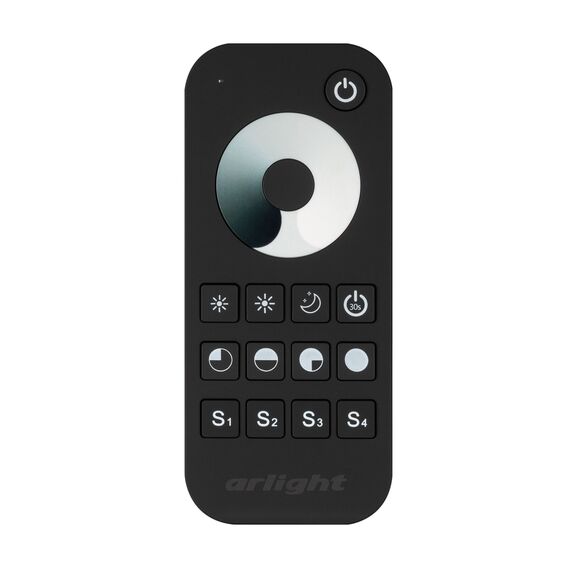 Arlight 031934 Пульт SMART-R24-DIM Black (1 зона, 2,4G) (Arlight, IP20 Пластик, 5 лет) 031934, изображение 4