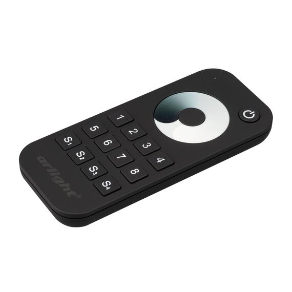 Arlight 031935 Пульт SMART-R24-DIM Black (8 зон, 2,4G) (Arlight, IP20 Пластик, 5 лет) 031935