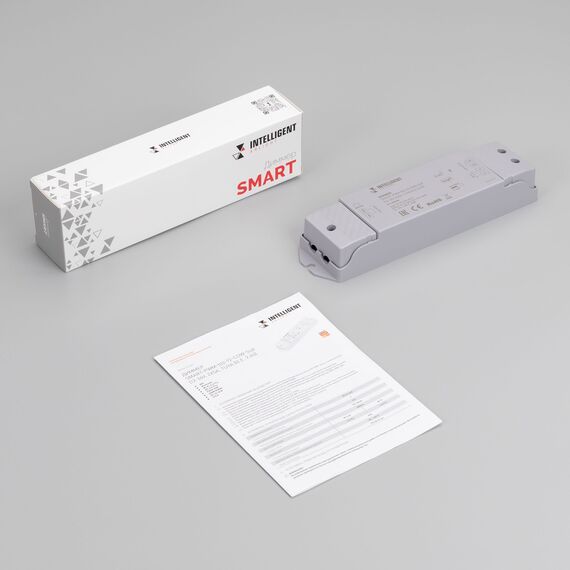 Arlight 038183 INTELLIGENT ARLIGHT Диммер SMART-PWM-102-72-CDW-SUF (12-36V, 2x5A, TUYA BLE, 2,4G) (IARL, IP20 Пластик, 5 лет) 038183, изображение 5