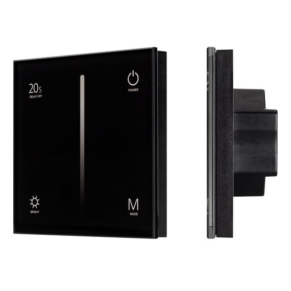 Arlight 034780 Панель SMART-P6-DIM-G-IN Black (12-24V, 4x3A, Sens, 2,4G) (Arlight, IP20 Пластик, 5 лет) 034780, изображение 2