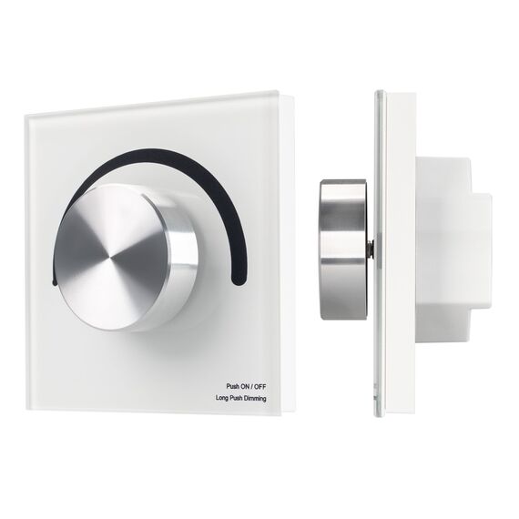 Arlight 033752 Панель SMART-P1-DIM-G-IN White (3V, Rotary, 2,4G) (Arlight, IP20 Пластик, 5 лет) 033752