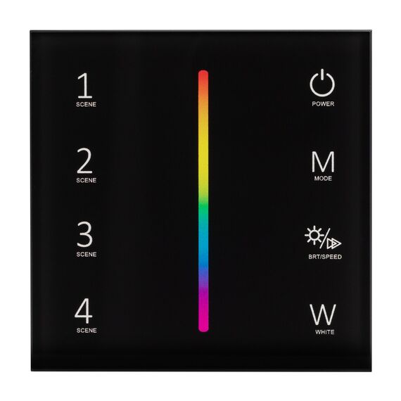 Arlight 033766 Панель SMART-P22-RGBW-G-IN Black (12-24V, 4x3A, Sens, 2,4G) (Arlight, IP20 Пластик, 5 лет) 033766, изображение 6
