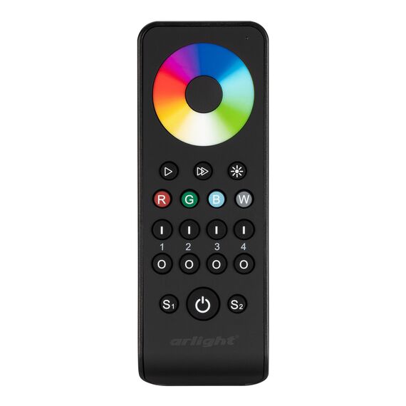Arlight 031939 Пульт SMART-R43-RGBW Black (4 зоны, 2,4G) (Arlight, IP20 Пластик, 5 лет) 031939, изображение 4