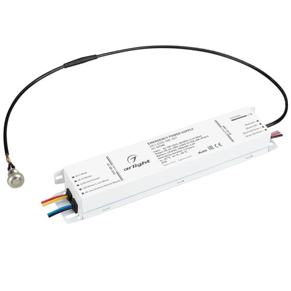 Arlight 047605 Блок аварийного питания ARJ-EMG-8W-INT (60-180V, 1,5H, LiFePO4) (Arlight, IP20 Металл, 5 лет) 047605