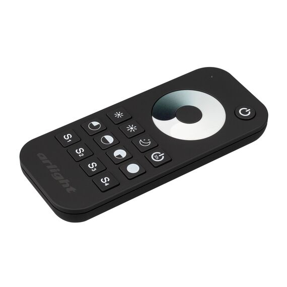 Arlight 031934 Пульт SMART-R24-DIM Black (1 зона, 2,4G) (Arlight, IP20 Пластик, 5 лет) 031934