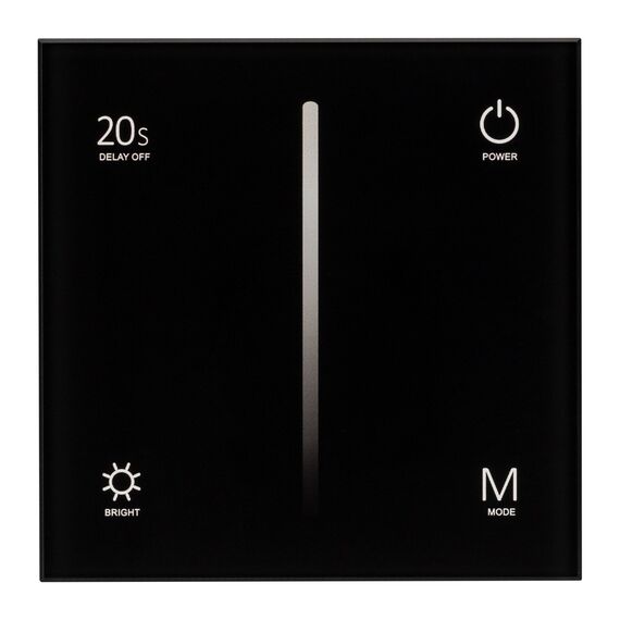 Arlight 034780 Панель SMART-P6-DIM-G-IN Black (12-24V, 4x3A, Sens, 2,4G) (Arlight, IP20 Пластик, 5 лет) 034780, изображение 6