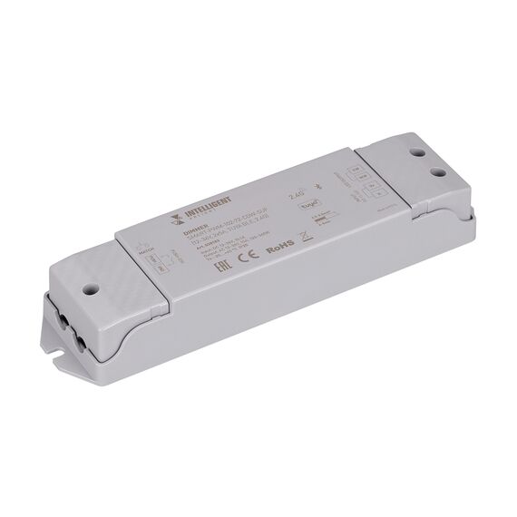 Arlight 038183 INTELLIGENT ARLIGHT Диммер SMART-PWM-102-72-CDW-SUF (12-36V, 2x5A, TUYA BLE, 2,4G) (IARL, IP20 Пластик, 5 лет) 038183