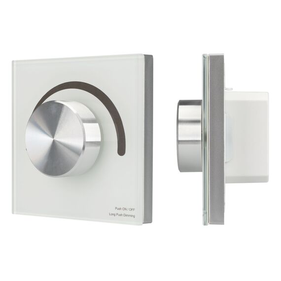 Arlight 028432 Панель SMART-P98-DIM-G-IN White (230V, 1,5A, 0/1-10V, Rotary, 2,4G) (Arlight, Стекло) 028432, изображение 2