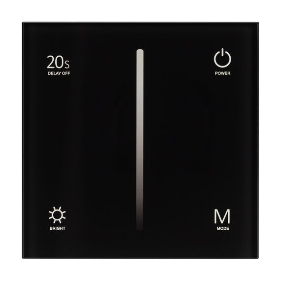 Arlight 028110 Панель SMART-P36-DIM-IN Black (230V, 1,2A, TRIAC, Sens, 2,4G) (Arlight, IP20 Пластик, 5 лет) 028110, изображение 4