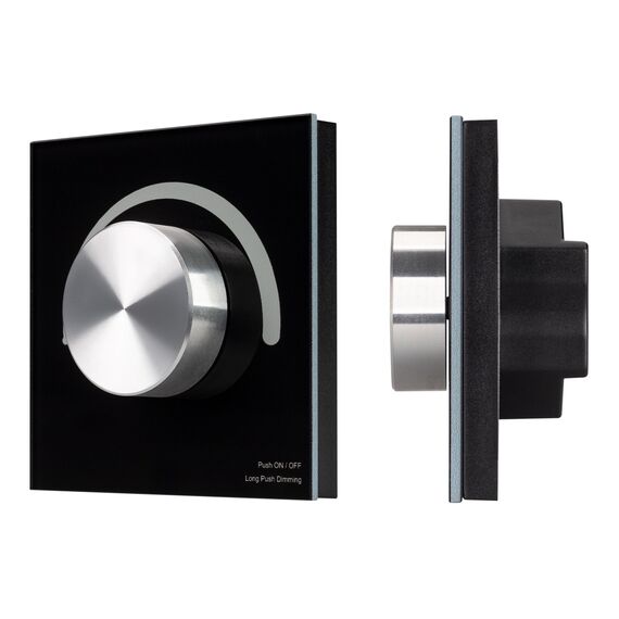 Arlight 036243 INTELLIGENT ARLIGHT Роторная панель SMART-1-10V-301-31-DIM-IN Black (24-48V, 2,4G) (IARL, IP20 Пластик, 5 лет) 036243