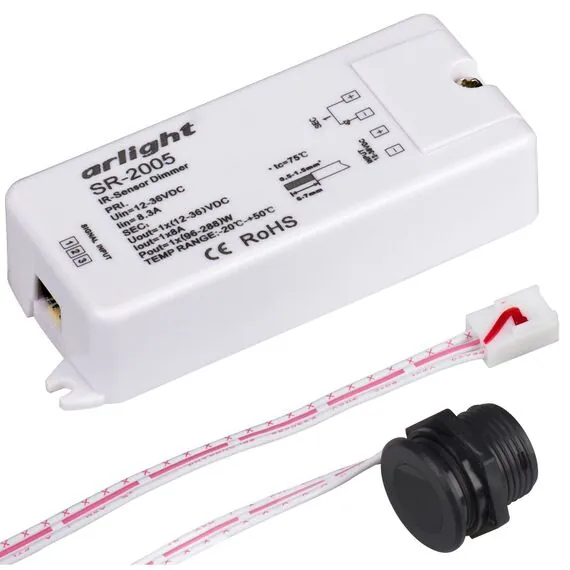 Arlight 014047 Диммер SR-2005 (12-36V, 96-288W, IR-Sensor) (Arlight, -) 014047