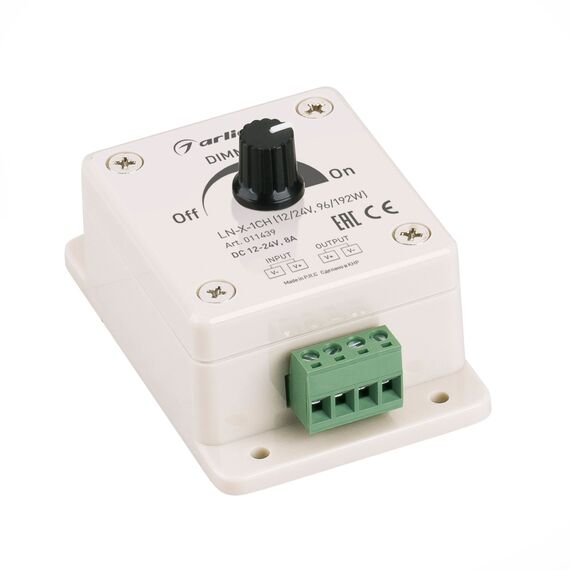 Arlight 011439 Диммер LN-X-1CH (12/24V, 96/192W) (Arlight, IP20 Пластик, 1 год) 011439, изображение 2