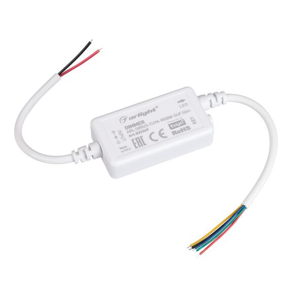 Arlight 032349 Диммер ARL-SIRIUS-TUYA-RGBW-SUF Slim (12-24V, 4x1,5A, 2,4G) (Arlight, IP20 Пластик, 3 года) 032349