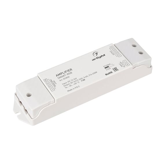 Arlight 023830 Усилитель SMART-RGB (12-24V, 3x6A) (Arlight, IP20 Пластик, 5 лет) 023830