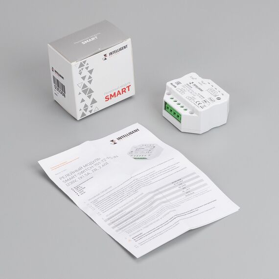 Arlight 035308 INTELLIGENT ARLIGHT Релейный модуль SMART-SWITCH-701-72-PS-IN (230V, 1x1,5A, ZB, 2,4G) (IARL, Пластик) 035308, изображение 6