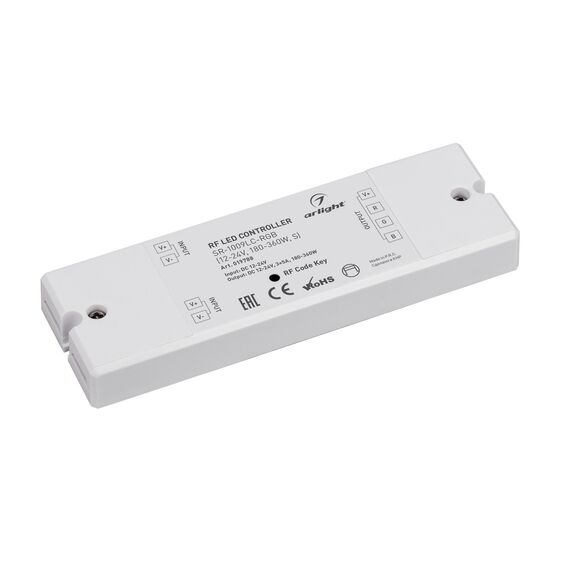 Arlight 019788 Контроллер SR-1009LC-RGB (12-24V, 180-360W, S) (Arlight, IP20 Пластик, 3 года) 019788
