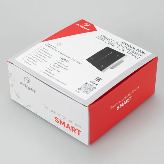 Arlight 028110 Панель SMART-P36-DIM-IN Black (230V, 1,2A, TRIAC, Sens, 2,4G) (Arlight, IP20 Пластик, 5 лет) 028110, изображение 6