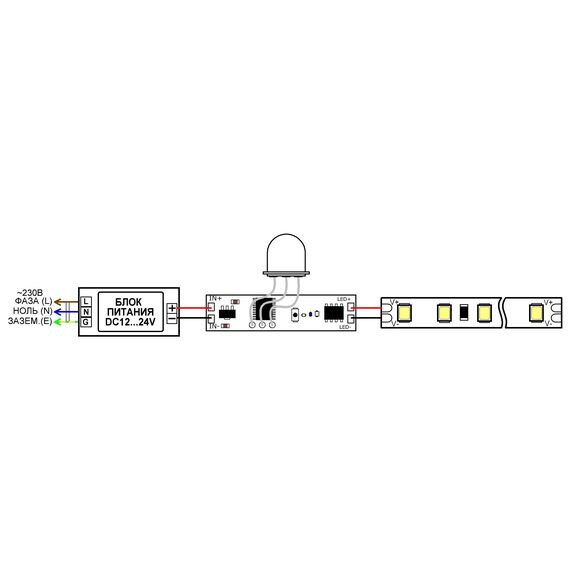 Arlight 029110 ИК-выключатель SR-IRIS-IRH (12-24V, 1x5A, 40x11mm) (Arlight, Открытый) 029110, изображение 5