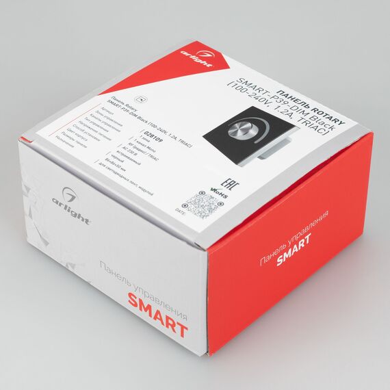 Arlight 028109 Панель SMART-P37-DIM-IN Black (230V, 1,2A, TRIAC, Rotary, 2,4G) (Arlight, IP20 Пластик, 5 лет) 028109, изображение 8
