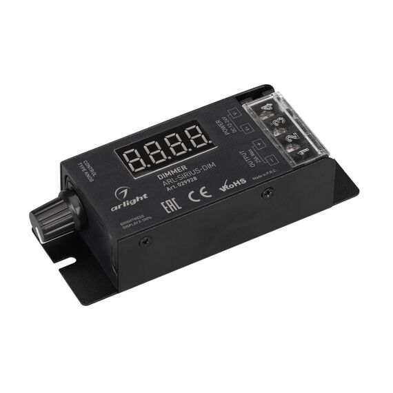Arlight 029928 Диммер ARL-SIRIUS-DIM (12-24V, 1x25A, 2,4G) (Arlight, IP20 Металл, 3 года) 029928