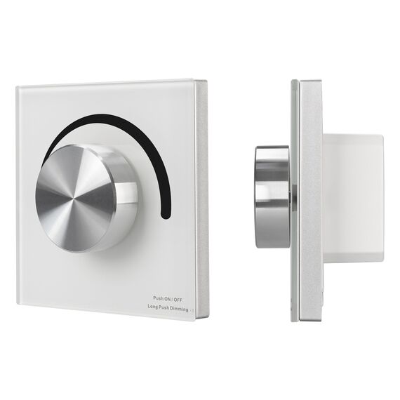Arlight 027115 Панель SMART-P37-DIM-IN White (230V, 1,2A, TRIAC, Rotary, 2,4G) (Arlight, IP20 Пластик, 5 лет) 027115