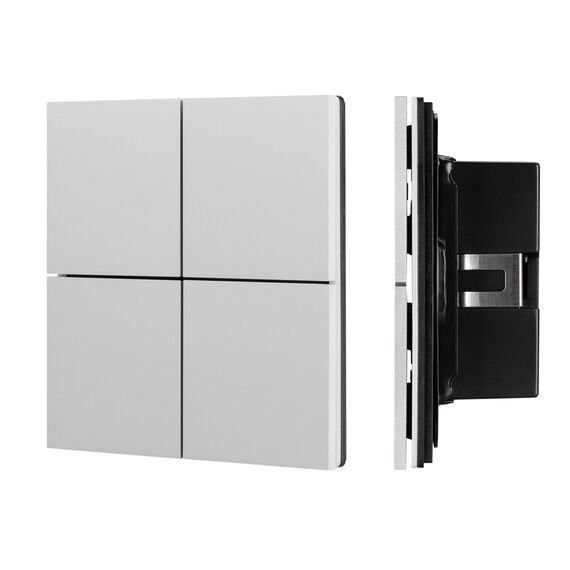 Arlight 039662 INTELLIGENT ARLIGHT Кнопочная панельNX-304-23-IN Silver (BUS, Frameless) (IARL, IP20 Металл, 2 года) 039662