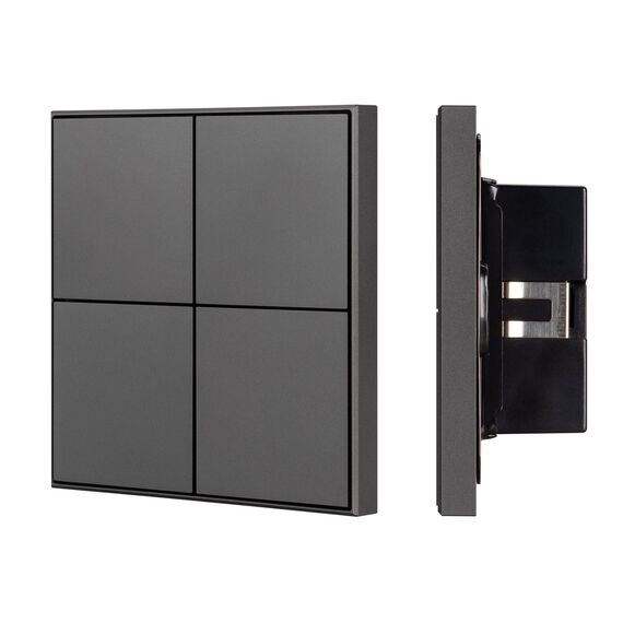 Arlight 039667 INTELLIGENT ARLIGHT Кнопочная панельNX-304-23-IN Black (BUS, Frame) (IARL, IP20 Металл, 2 года) 039667