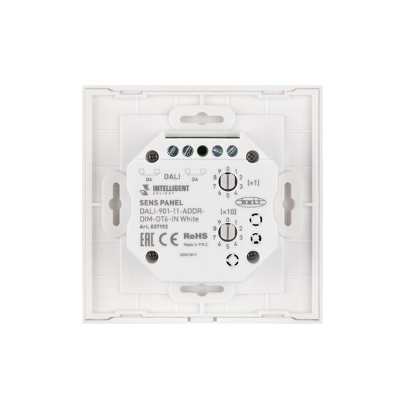Arlight 037192 INTELLIGENT ARLIGHT Сенсорная панель DALI-901-11-ADDR-DIM-DT6-IN White (BUS) (IARL, IP20 Пластик, 3 года) 037192, изображение 4