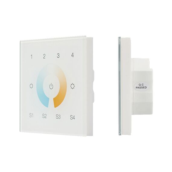 Arlight 037198 INTELLIGENT ARLIGHT Сенсорная панель DALI-901-11-4G-4SC-MIX-DT8-IN White (BUS/230V) (IARL, IP20 Пластик, 3 года) 037198
