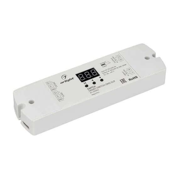 Arlight 033004 Выключатель SMART-SWITCH-DMX-SUF (230V, 5A) (Arlight, IP20 Пластик, 3 года) 033004