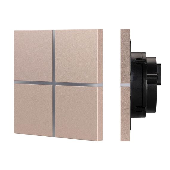 Arlight 039670 INTELLIGENT ARLIGHT Сенсорная панельNX-304-13-IN Champagne (BUS, Frameless) (IARL, IP20 Металл, 2 года) 039670