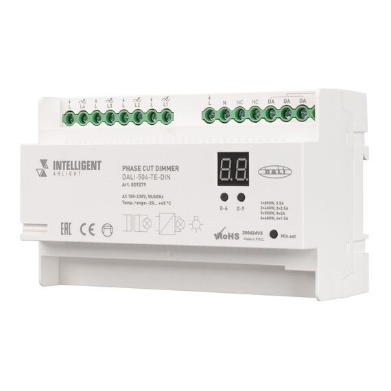 Arlight 029279 INTELLIGENT ARLIGHT Диммер DALI-504-TE-DIN(230V, 4x2A) (IARL, -) 029279