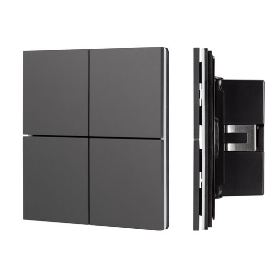 Arlight 039663 INTELLIGENT ARLIGHT Кнопочная панельNX-304-23-IN Black (BUS, Frameless) (IARL, IP20 Металл, 2 года) 039663, изображение 2