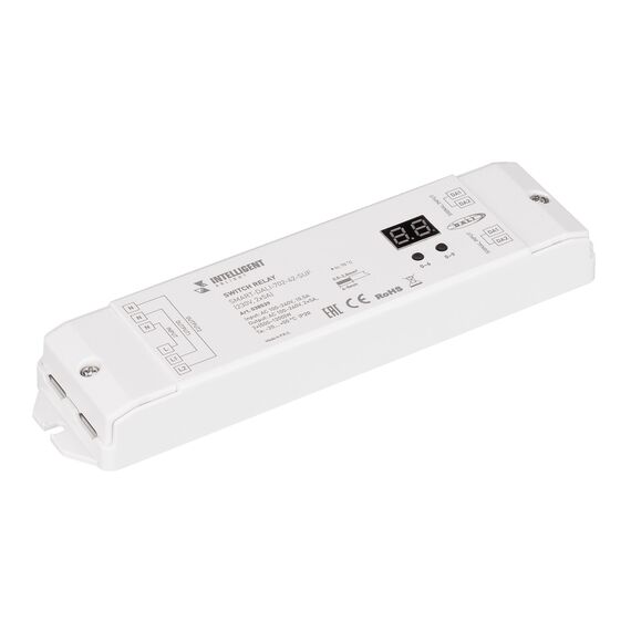 Arlight 038539 INTELLIGENT ARLIGHT Релейный модуль SMART-DALI-702-62-SUF (230V, 2x5A) (IARL, IP20 Пластик, 5 лет) 038539, изображение 2