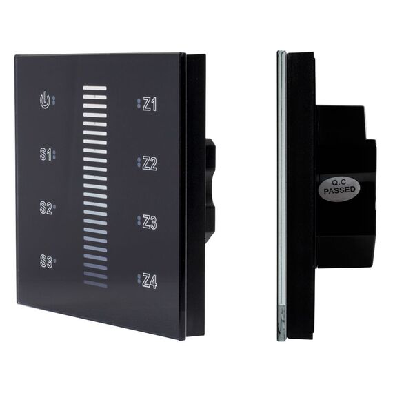 Arlight 037189 INTELLIGENT ARLIGHT Сенсорная панель DALI-901-11-ADDR-3SC-DIM-DT6-IN Black (BUS) (IARL, IP20 Пластик, 3 года) 037189