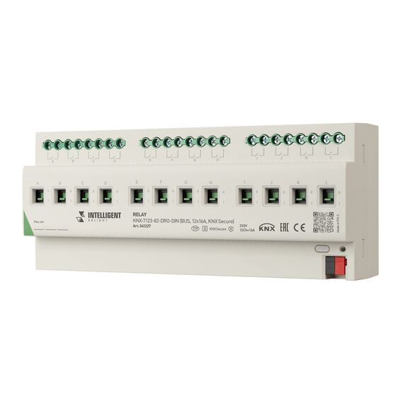 Arlight 041227 INTELLIGENT ARLIGHT Релейный модульNX-7123-82-DRO-DIN (BUS, 12x16A,NX Secure) (IARL, IP20 Пластик, 2 года) 041227