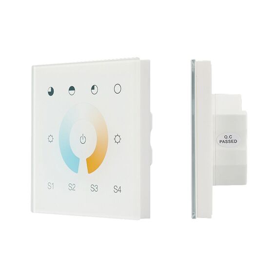 Arlight 037196 INTELLIGENT ARLIGHT Сенсорная панель DALI-901-11-1G-4SC-MIX-DT8-IN White (BUS/230V) (IARL, IP20 Пластик, 3 года) 037196