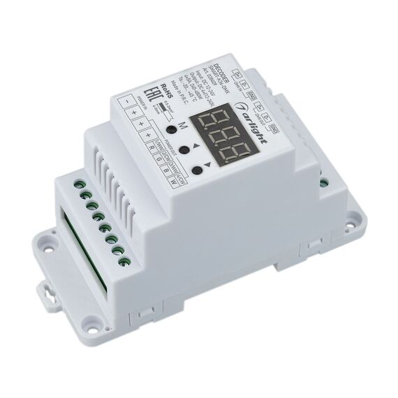 Arlight 028409 Декодер SMART-K36-DMX (12-24V, 4x5A, DIN) (Arlight, IP20 Пластик, 5 лет) 028409, изображение 2