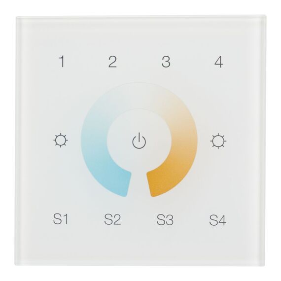 Arlight 037198 INTELLIGENT ARLIGHT Сенсорная панель DALI-901-11-4G-4SC-MIX-DT8-IN White (BUS/230V) (IARL, IP20 Пластик, 3 года) 037198, изображение 4