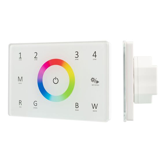 Arlight 028404 Панель Sens SMART-P85-RGBW White (230V, 4 зоны, 2,4G) (Arlight, IP20 Пластик, 5 лет) 028404