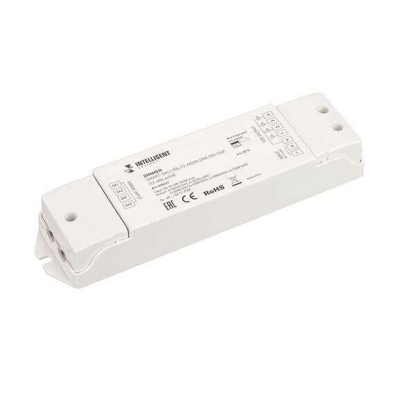 Arlight 028421 INTELLIGENT ARLIGHT Диммер SMART-DALI-104-72-ADDR-DIM-DT6-SUF (12-48V, 4x5A) (IARL, IP20 Пластик, 5 лет) 028421