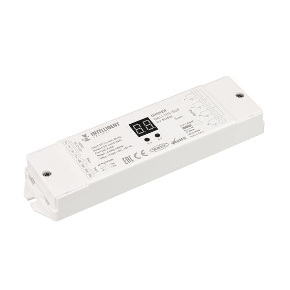 Arlight 026503 INTELLIGENT ARLIGHT Диммер DALI-104-SUF (12-36V, 4х5А) (IARL, IP20 Пластик, 3 года) 026503
